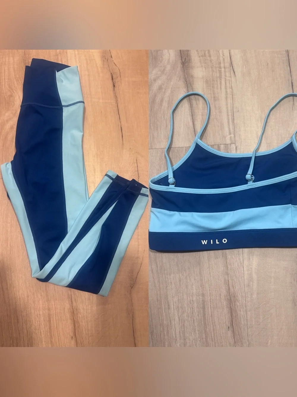 Wilo color blocking matching Pilates set